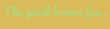Image with Font Color B4D478 and Background Color D9BB5B